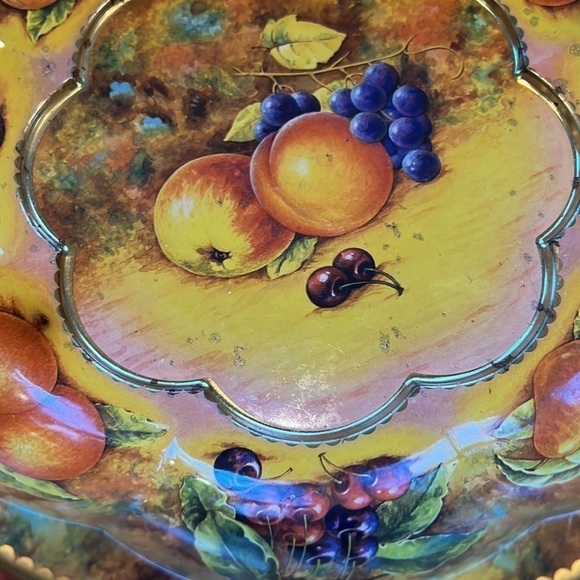 Daher Decorated Ware Metal Fruit Bowl Vintage - Picture 9 of 9